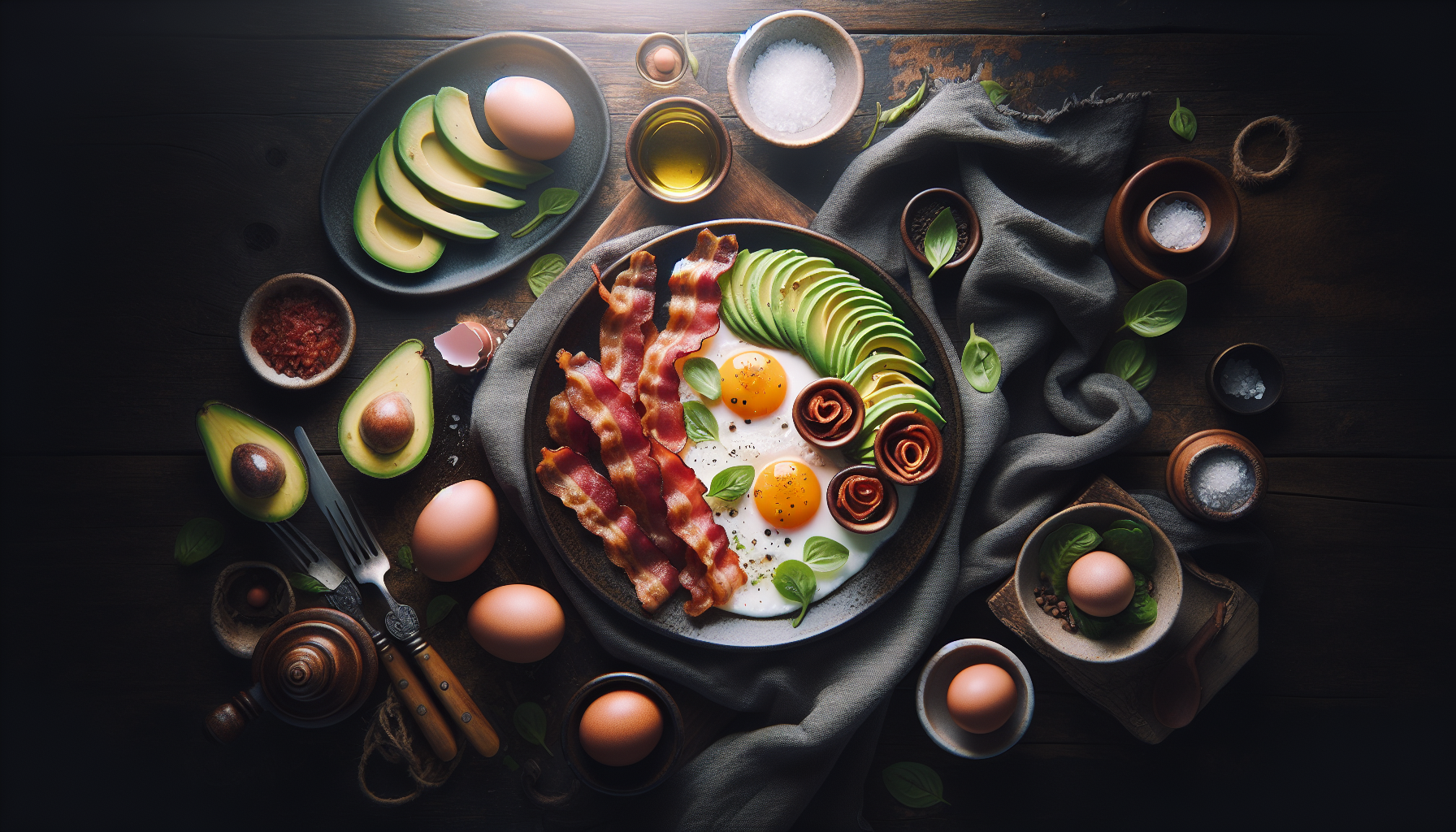 Avocado and Bacon Eggs