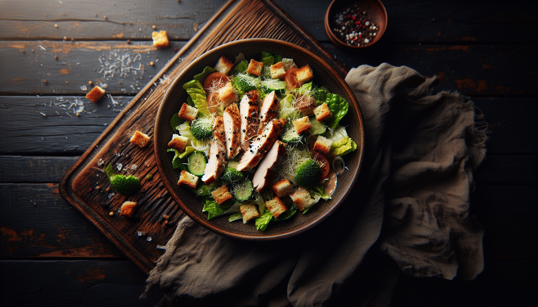 Chicken Caesar Salad — No Croutons