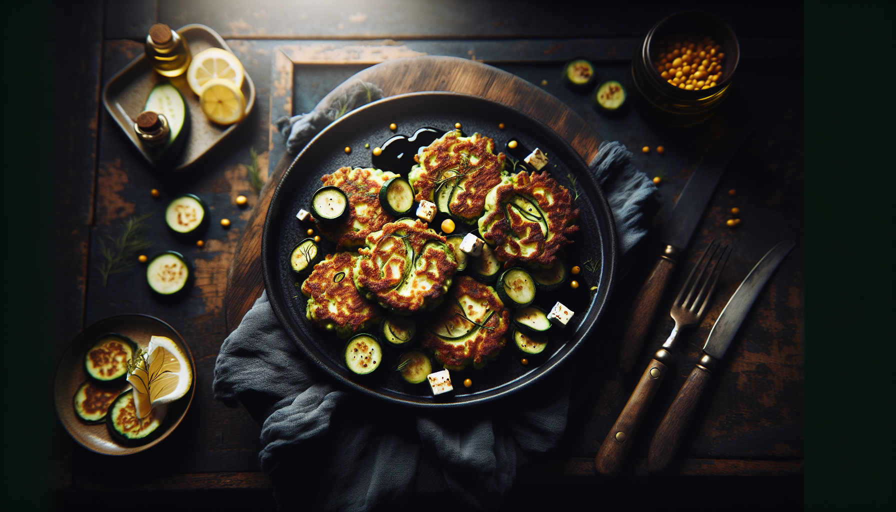 Courgette and Halloumi Fritters
