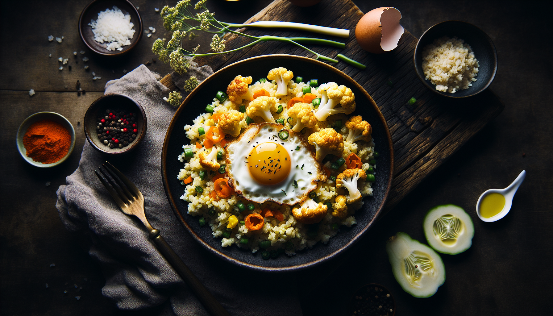 Egg Fried Cauliflower Rice
