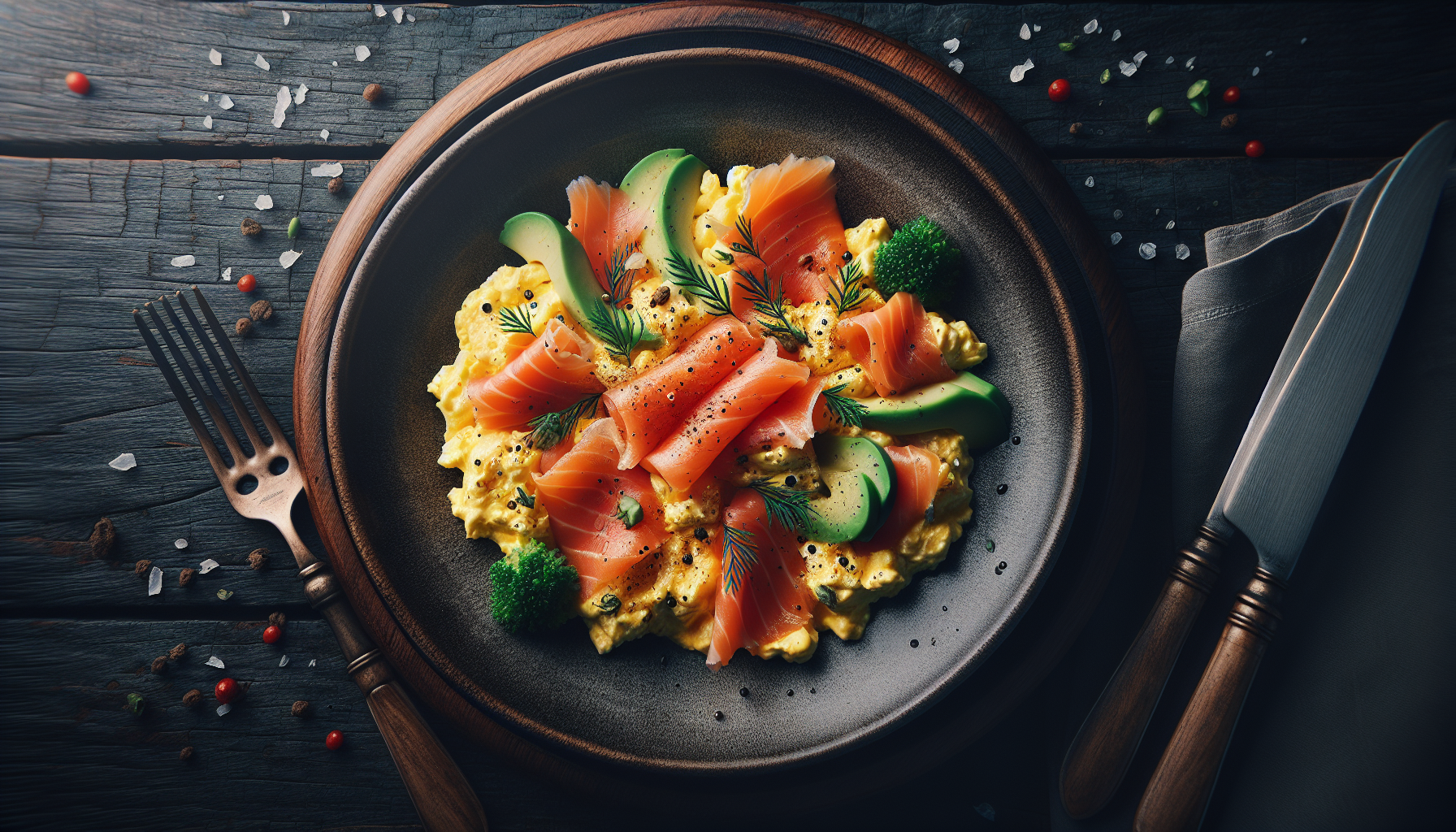 Scrambled Eggs with Smoked Salmon