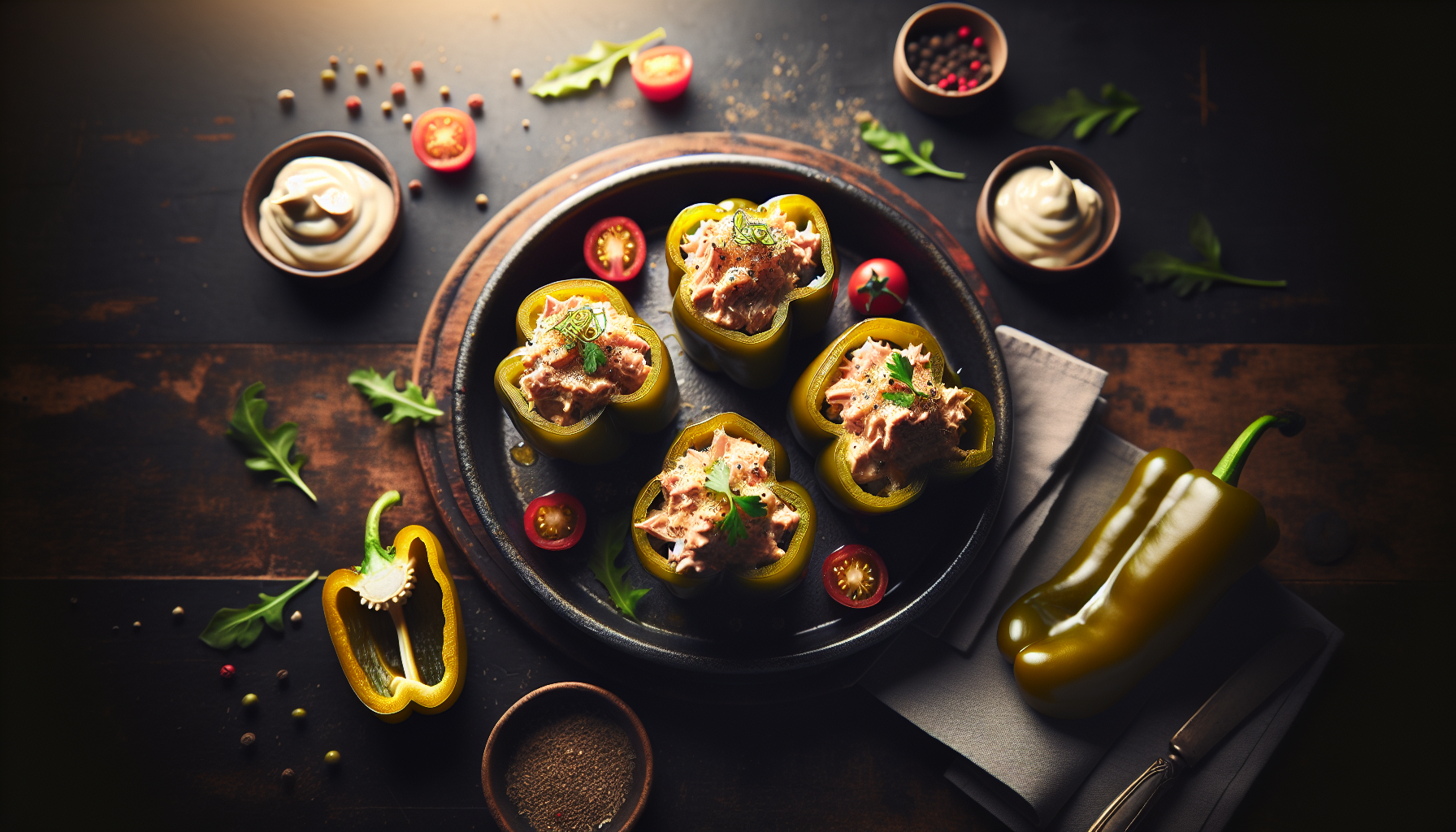 Tuna Mayo Stuffed Peppers